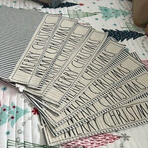 Rae Dunn Christmas placemats